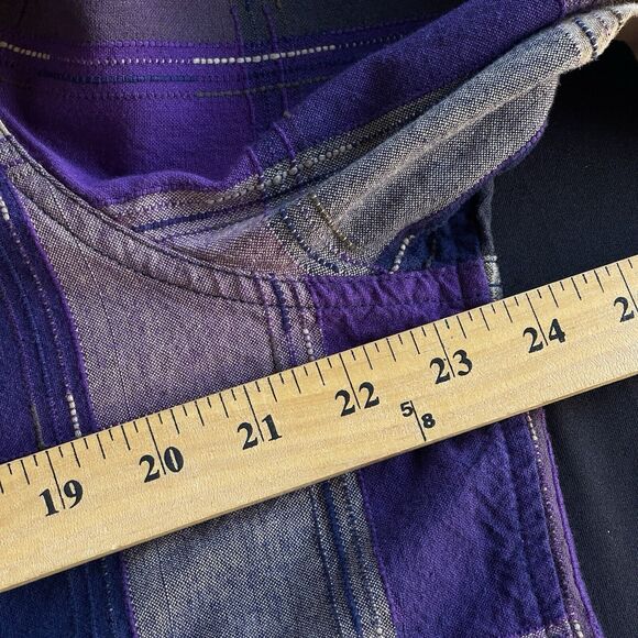 Bobbie Brooks Shirt Womens Plus Size 18W Button Up Plaid Embroidered Floral Boho - Picture 8 of 10